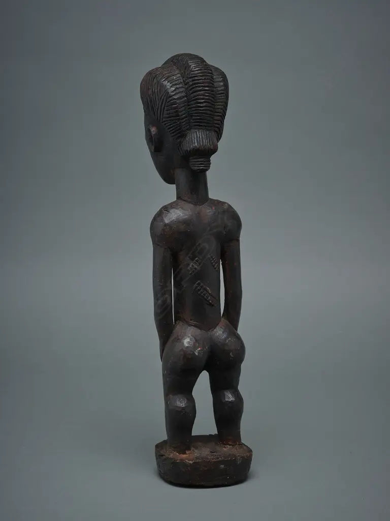 Nigerian tribal wood figure, (probably Baule), Image 1++